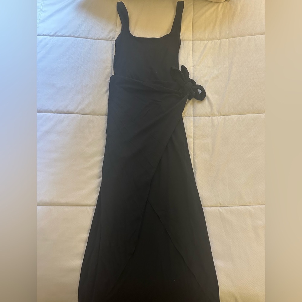 Aritzia Wilfred Saturn Midi Dress in Black Size XS - Picture 7 of 12